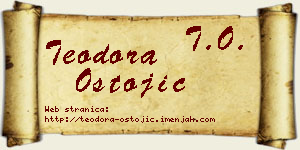 Teodora Ostojić vizit kartica